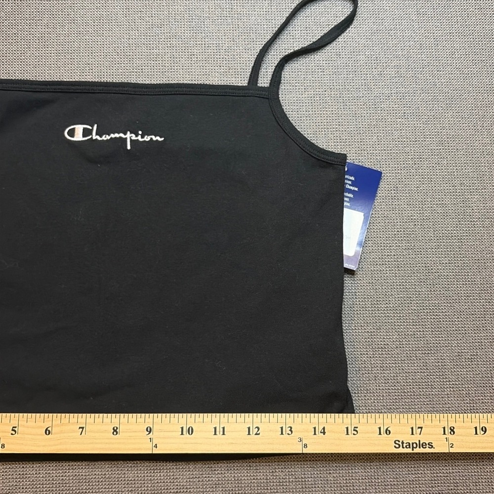 NWT Champion Everyday Cropped Top Cami Y2K Sporty Streetwear Basic Layering L - Picture 2 of 9